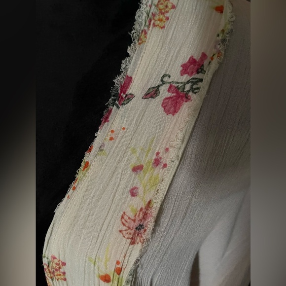 Z&L Europe Boutique Boho Peace Kimono w/ Patchwork Detailing & Fringe ✌🏼☮️🕊️ - Picture 10 of 15